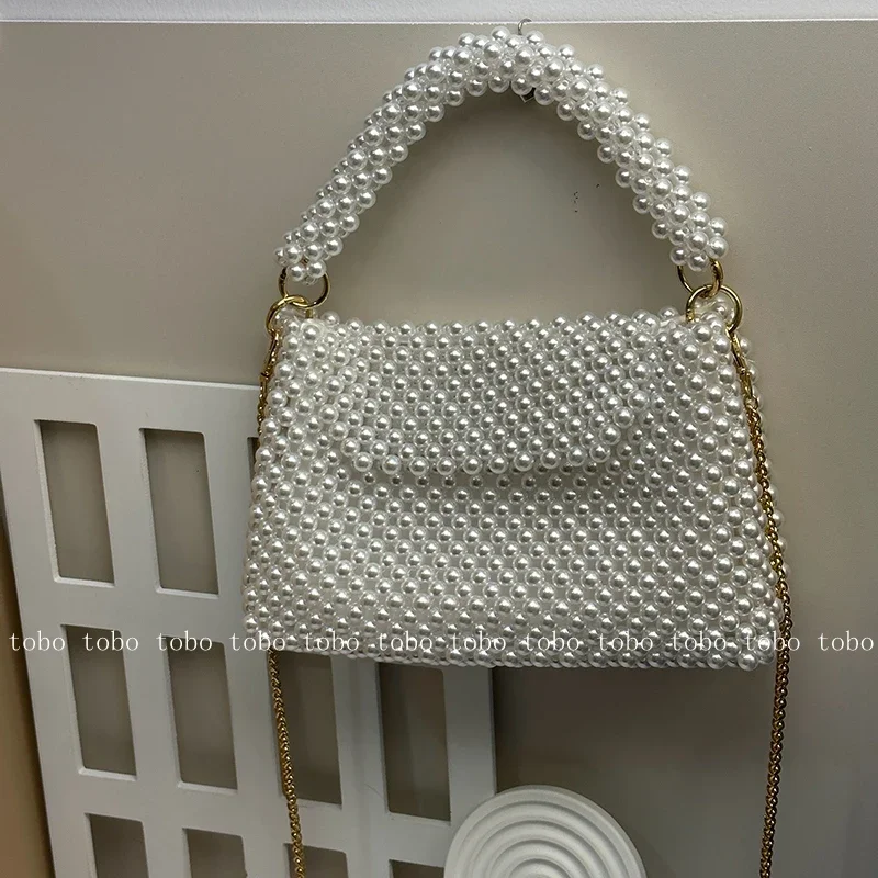 Women Bags With Wallet - Ins Superlatives Pearl Bead Wallets for