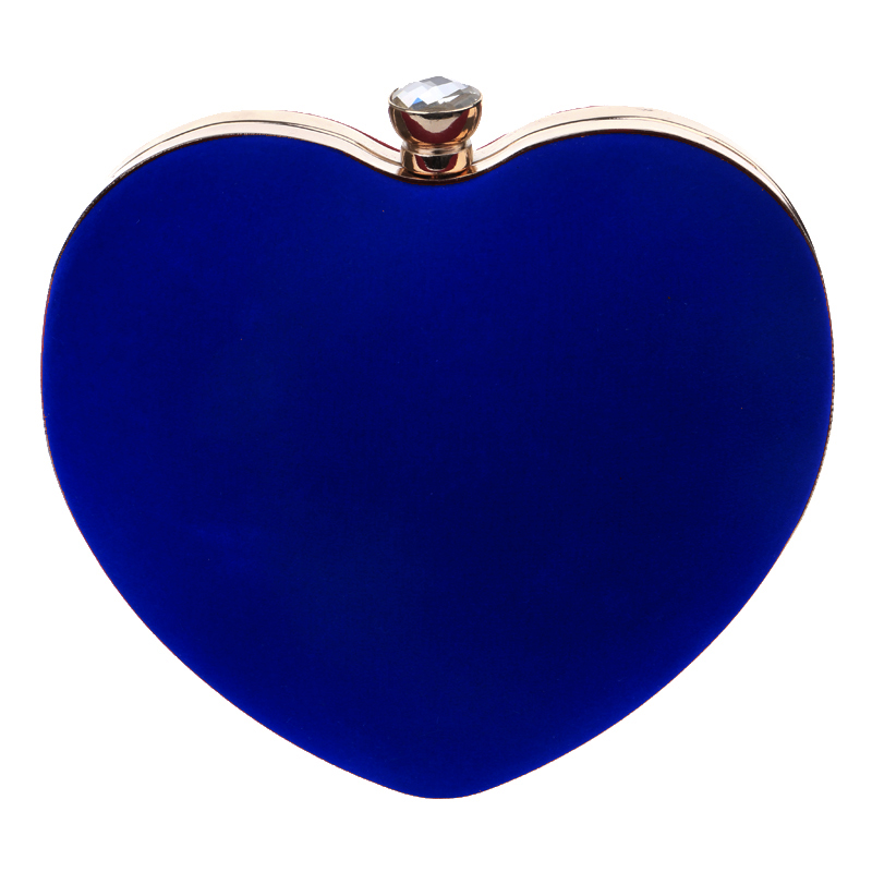 Red Heart Design Women Clutch  - đánh giá và giá Women Bags Golden