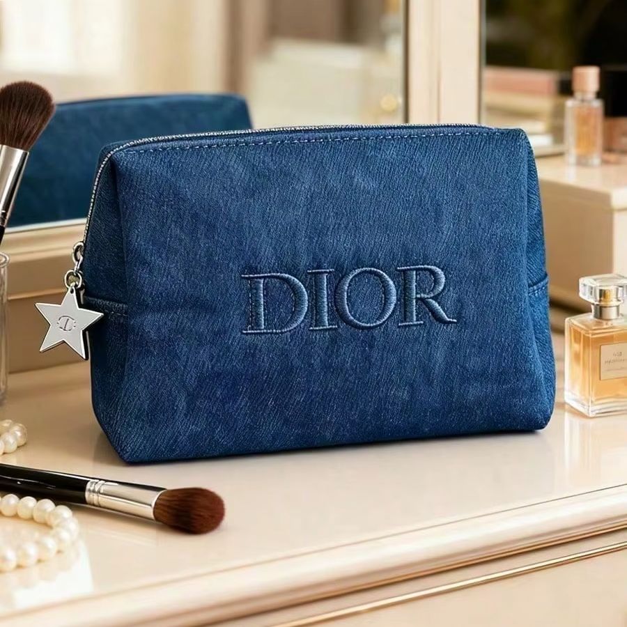 Dior Dark Denim Embroidered Lo - đánh giá và giá Women Bags Dior