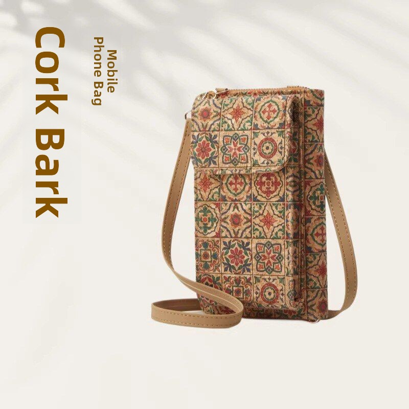 Portable Cork Tree Bark Printe - đánh giá và giá Women Bags With Wallet