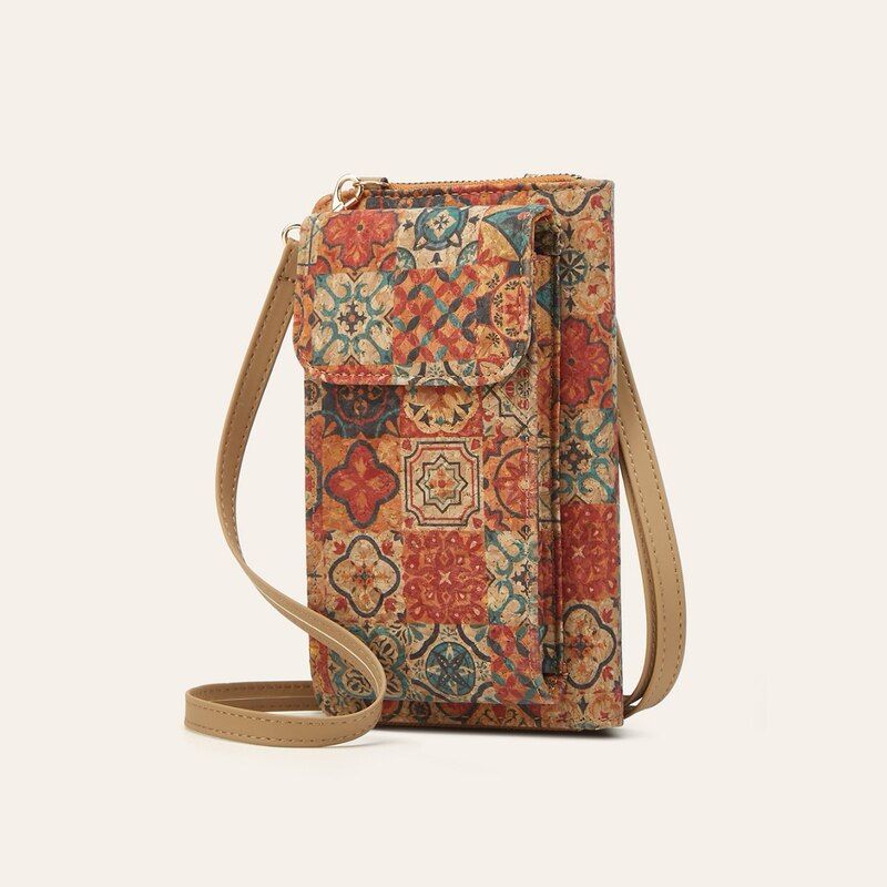 Portable Cork Tree Bark Printe - đánh giá và giá Women Bags With Wallet