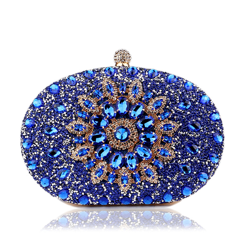Diamond Crystal Women Make Up  - đánh giá và giá Women Bags Golden