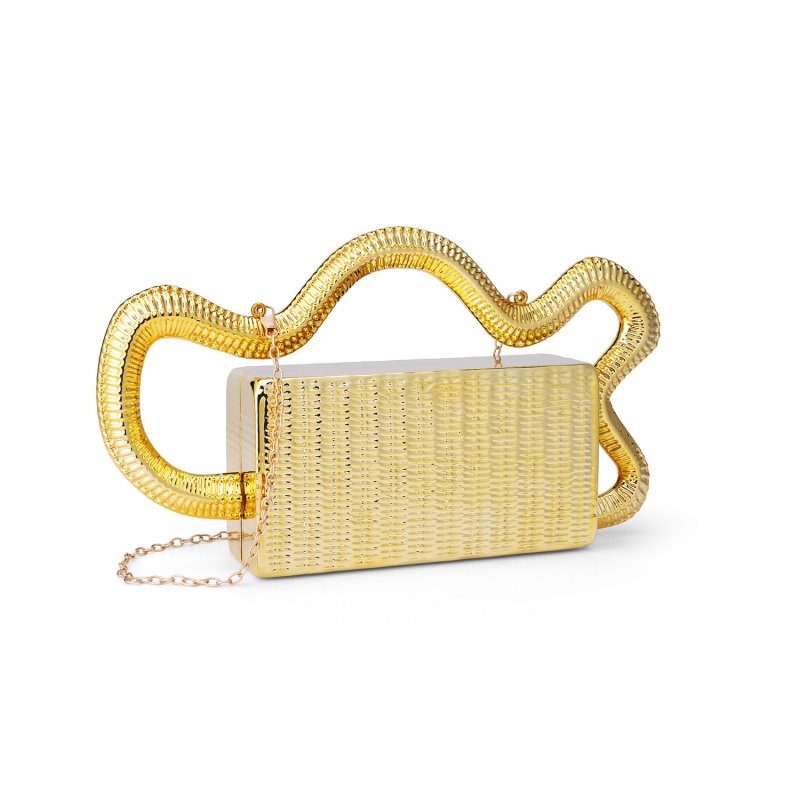 2026 Acrylic Fashion Serpentin - đánh giá và giá Women Bags Golden