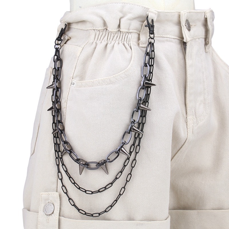 Hip Hop Punk Rock Metal Pants  - đánh giá và giá Women Bags With Wallet