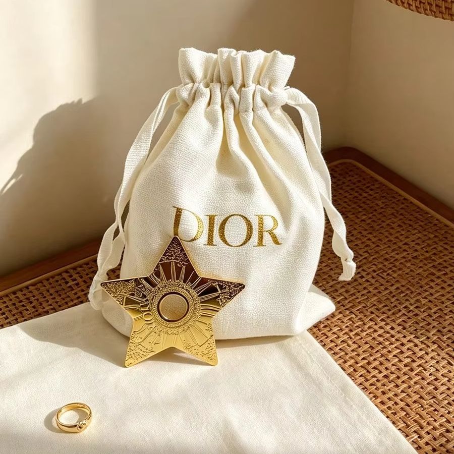Dior Off‑White Canvas Drawstri - đánh giá và giá Women Bags Dior