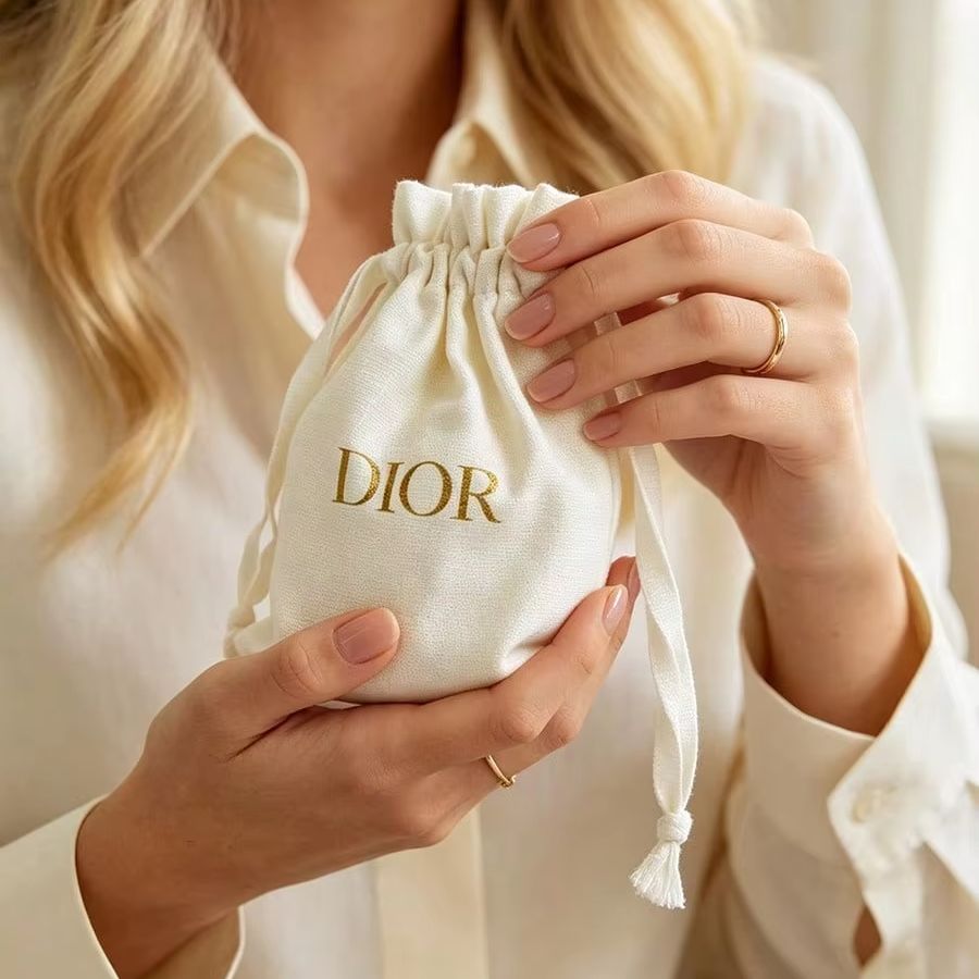 Dior Off‑White Canvas Drawstri - đánh giá và giá Women Bags Dior