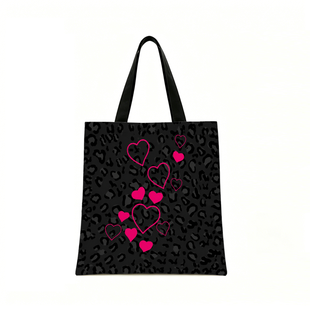 Black Leopard Print Pink Heart - đánh giá và giá Women Bags And Purses